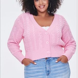 NWT Plus Size Forever 21 Pantone Cropped Cardigan